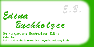 edina buchholzer business card